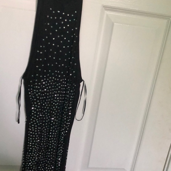Bodycon, Sheer, black, Midi, and flashy dress - Picture 6 of 7